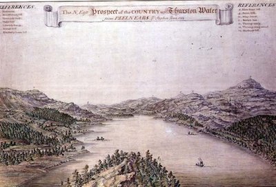 Nordøstlig udsigt til landet op ad Thurston Water fra Peelnears af Stephen Penn