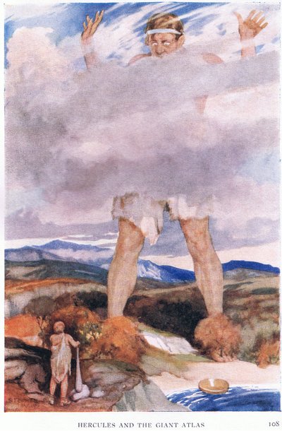 Herkules og det gigantiske Atlas af Stephen Reid