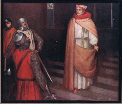 The Martyrium of St Thomas (farve litho) af Stephen Reid