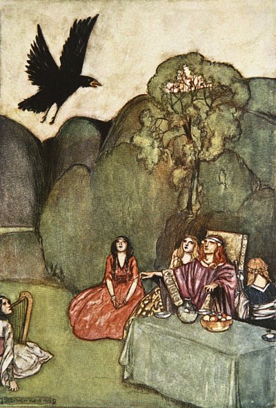 The Raven of Ill-omen, illustration fra 