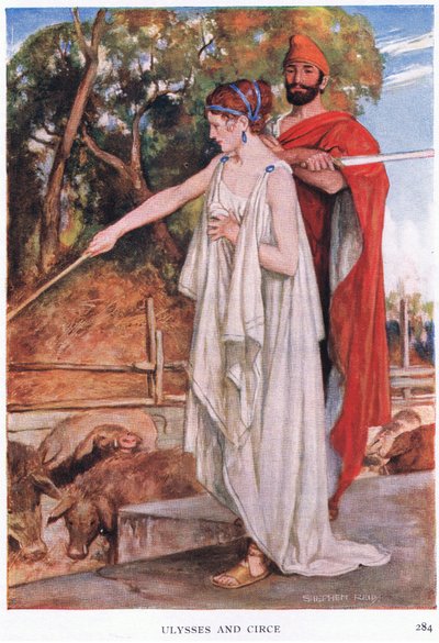 Ulysses og Circe af Stephen Reid