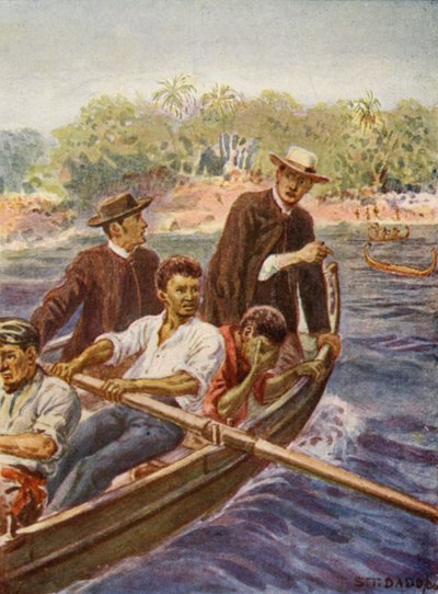 Illustration af biskop Pattesons liv (farvelitografi) af Stephen T. Dadd