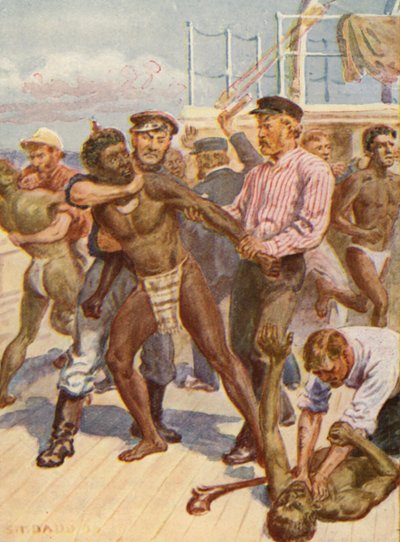 Illustration af biskop Pattesons liv (farvelitografi) af Stephen T. Dadd