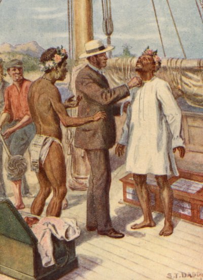 Illustration af biskop Pattesons liv (farvelitografi) af Stephen T. Dadd