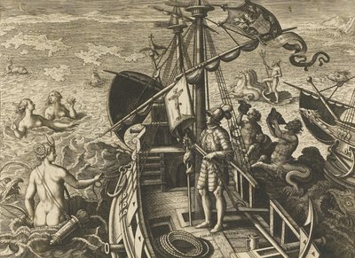 Opdagelsen af ​​Christopher Columbus Liguriske Amerika af Stradanus