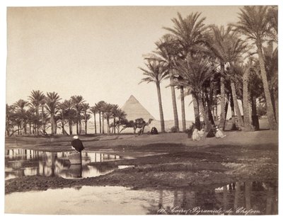 Pyramide i Egypten, ca. 1900 (foto) af Studio Bonfils