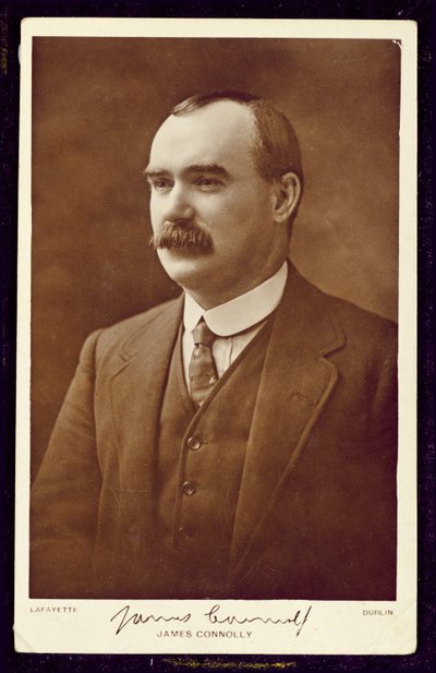 James Connolly (1868-1916) fotograferet af Lafayette, Dublin, ca. 1910 (sepia-foto) af Studio Lafayette