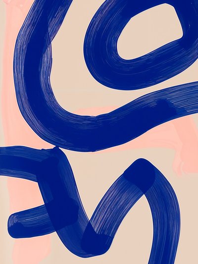 Abstrakt Blue Flow af Studio Palette