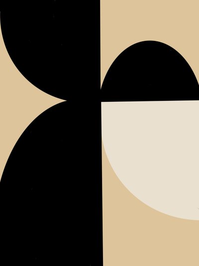 Abstrakte geometriske kurver af Studio Palette