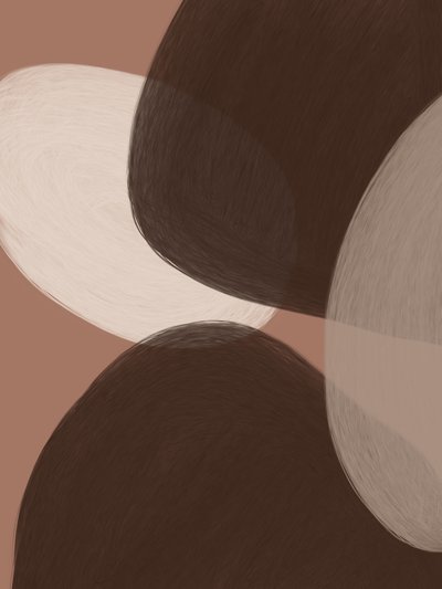Brune organiske former af Studio Palette