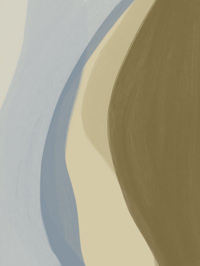 Jordnære, abstrakte kurver af Studio Palette