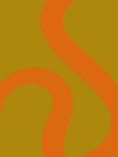 Flydende orange linjer af Studio Palette
