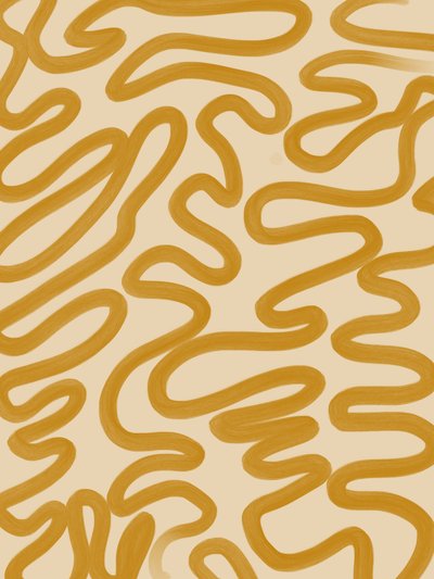 Mustard Organic Flow af Studio Palette