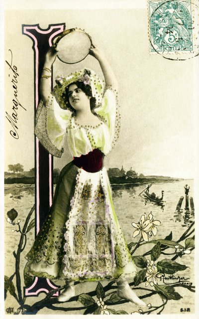 I : Mlle Fischer, kunstner fra 1900-tallet - AAlfabet i postkort af Studio Reutlinger