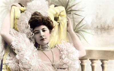 Simonet, komiker i Bruxelles, postkort, ca. 1900 af Studio Reutlinger