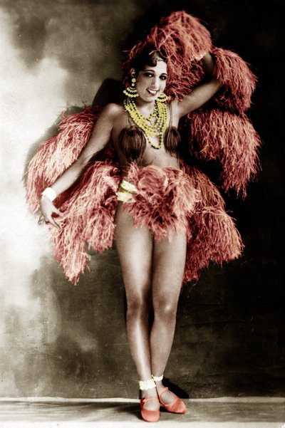 Josephine Baker på Folies Bergeres af Studio Walery