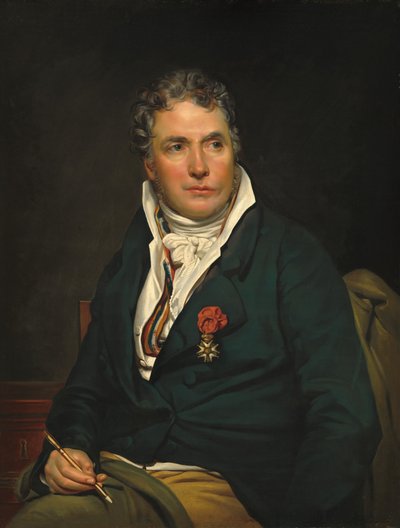 Jacques-Louis David, ca. 18131815. af Studio of Georges Rouget