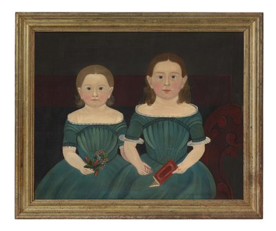Mary og Elizabeth Hathaway, ca. 1849 (olie på lærred) af Sturtevant J. Hamblin