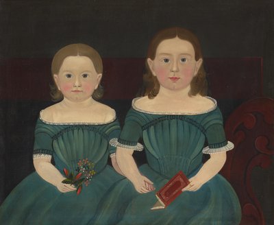 Mary og Elizabeth Hathaway, ca. 1849 (olie på lærred) af Sturtevant J. Hamblin