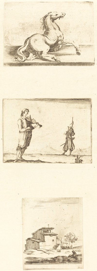 Ark med ætsninger af Style of Jacques Callot