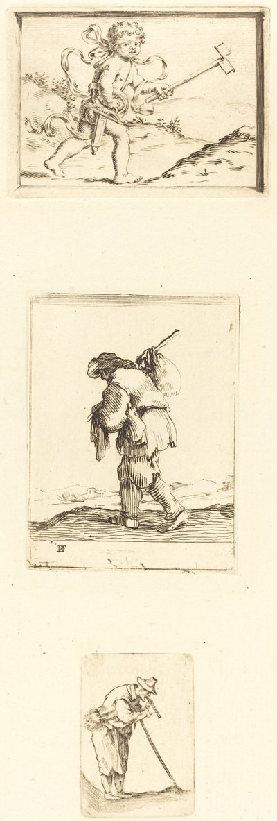 Ark med ætsninger af Style of Jacques Callot