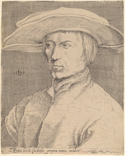 Selvportræt af Style of Lucas van Leyden after Albrecht Dürer