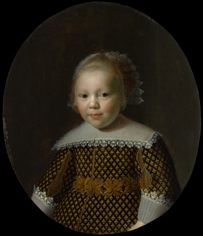 Portræt af en ung dreng. af Style of Paulus Moreelse