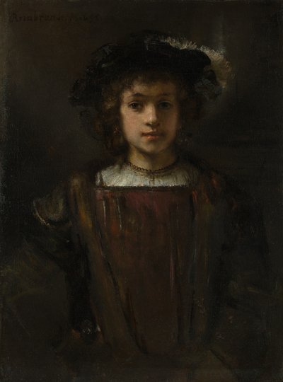 Rembrandts søn Titus 1641-1668. af Style of Rembrandt