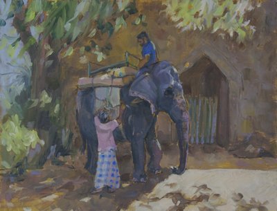 Elefant,Sri Lanka,2015, af Sue Wales