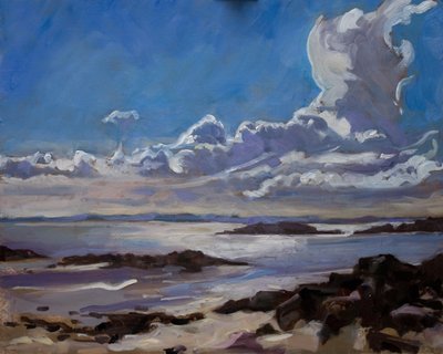 Sen eftermiddag i Galloway, 2010, af Sue Wales