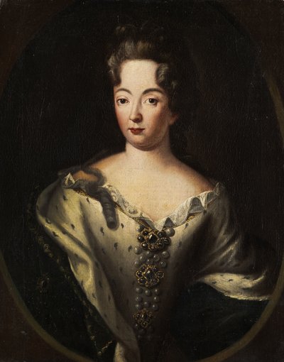Portræt af en Dame af Süddeutscher Maler des 18 Jahrhunderts - Anonymous