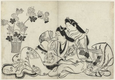 Erotisk show Hana ni Yosurukyo (serietitel) af Sugimura Jihei (attributed to)