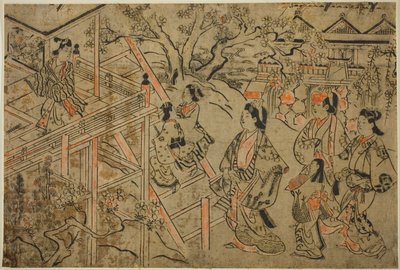 Besøg Kiyomizu-templet af Sugimura Jihei