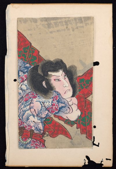 Album med tyve halvlange portrætter af skuespillere i roller af Sunbaisai (attr.to) Hokuei