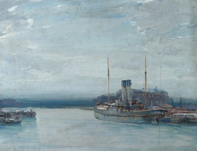 Twilight, ca. 1910 (olie på panel) af Sunderland Rollinson