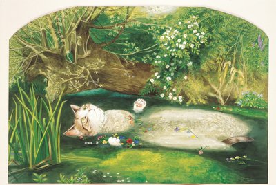 Illustration fra Cats Galore! Et kompendium over kultiverede katte (udg. 2015) af Susan Herbert