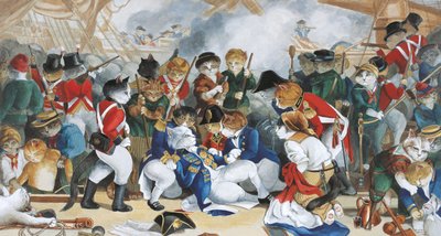 Illustration fra Cats Galore! Et kompendium over kultiverede katte (udg. 2015) af Susan Herbert
