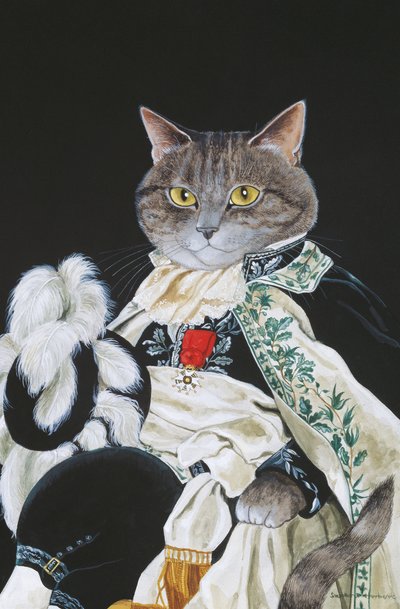 Illustration fra Cats Galore! Et kompendium over kultiverede katte (udg. 2015) af Susan Herbert