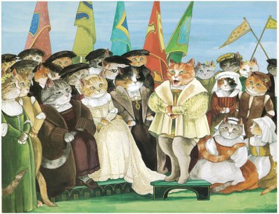 Illustration fra Opera Cats (udgivet 1997) af Susan Herbert