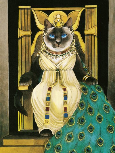 Illustration fra Shakespeare Cats: Plakatbog (udgivet 2016) af Susan Herbert
