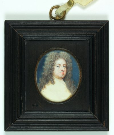 Sir Godfrey Kneller (akvarel på elfenben) af Susan Penelope Gibson
