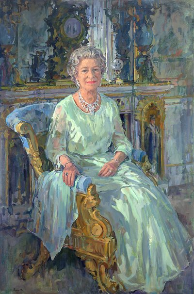 Hendes Majestæt Dronningen, 1996 af Susan Ryder