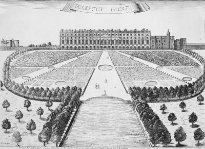 Hampton Court East Front, ca. 1830 af Sutton Nicholls