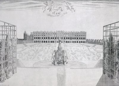 Hampton Court South Front, ca. 1830 af Sutton Nicholls