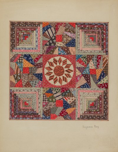 Vuggetæppe, ca. 1936. af Suzanne Roy
