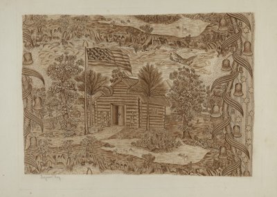 Historisk trykt tekstil, ca. 1940. af Suzanne Roy