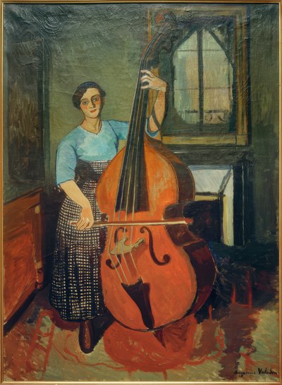 Kvinde med kontrabas af Marie Clementine (Suzanne) Valadon