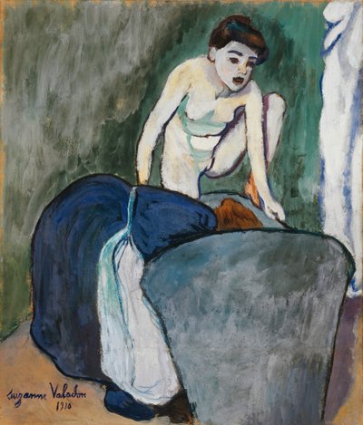 Pige, 1910 (pastel og olie på papir) af Marie Clementine (Suzanne) Valadon