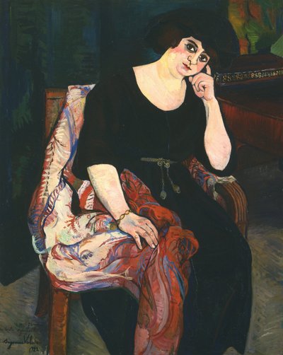 Portræt af Madame Zamaron af Marie Clementine (Suzanne) Valadon