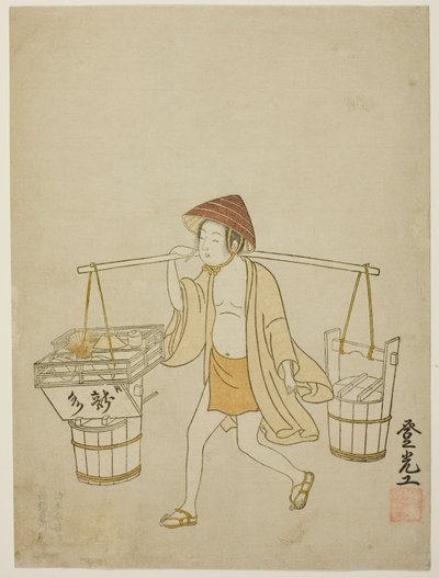 En vandsælger af Suzuki Harunobu